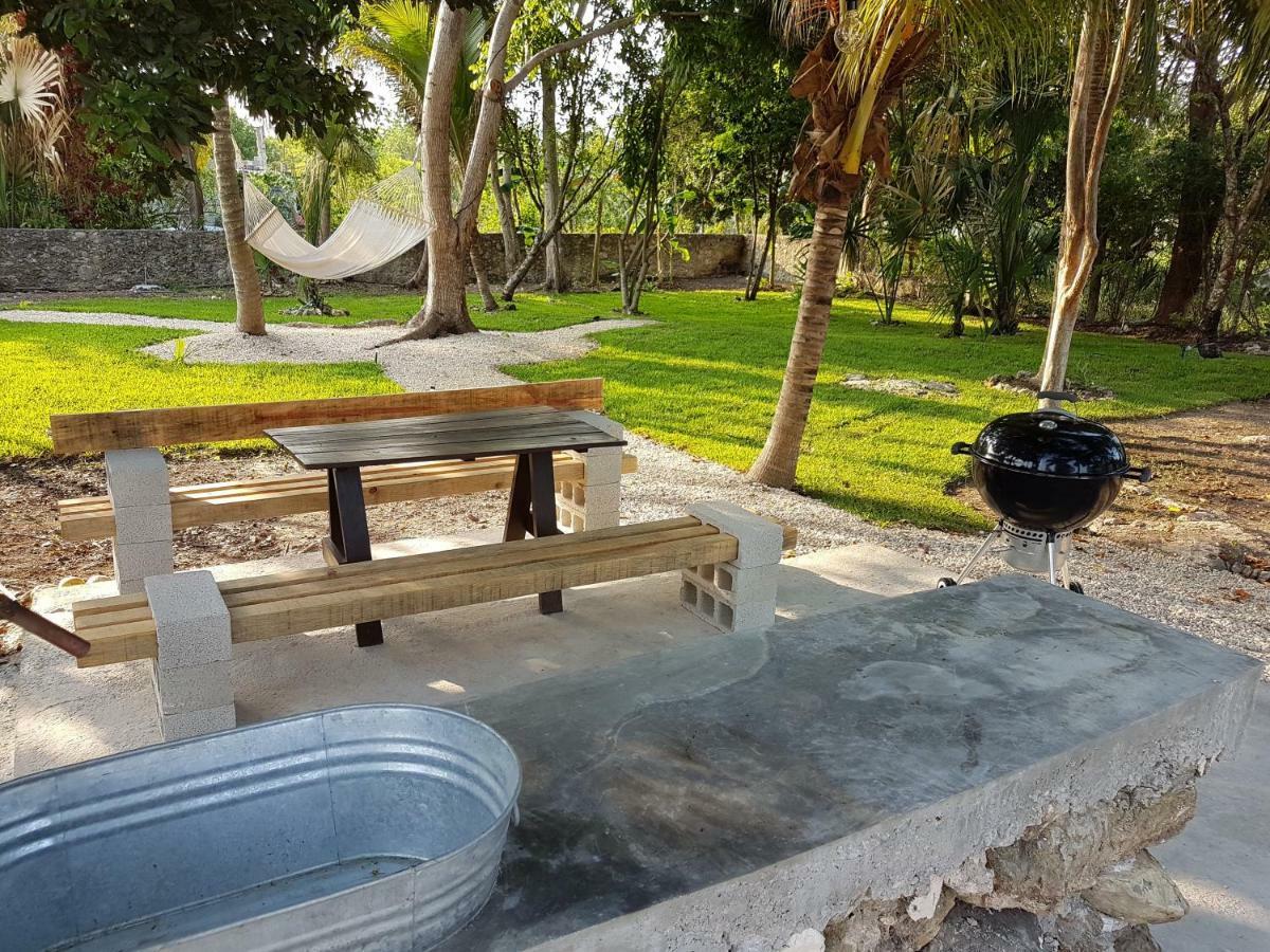 El Buho Bacalar Eco-Cabanas Hostal Bagian luar foto